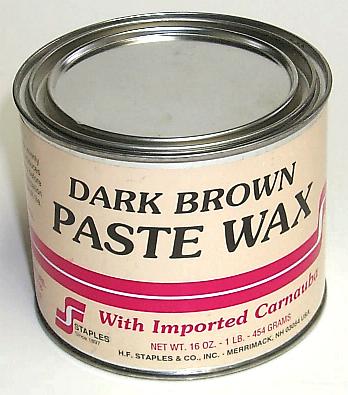 Dark Brown Paste Wax, 1-LB.